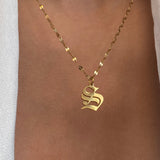 English Letter Necklace