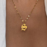 English Letter Necklace