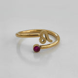 Anillo de signos del zodíaco de cristal
