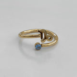 Anillo de signos del zodíaco de cristal