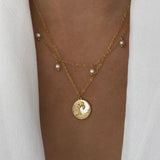 Gouttes de perles Colar
