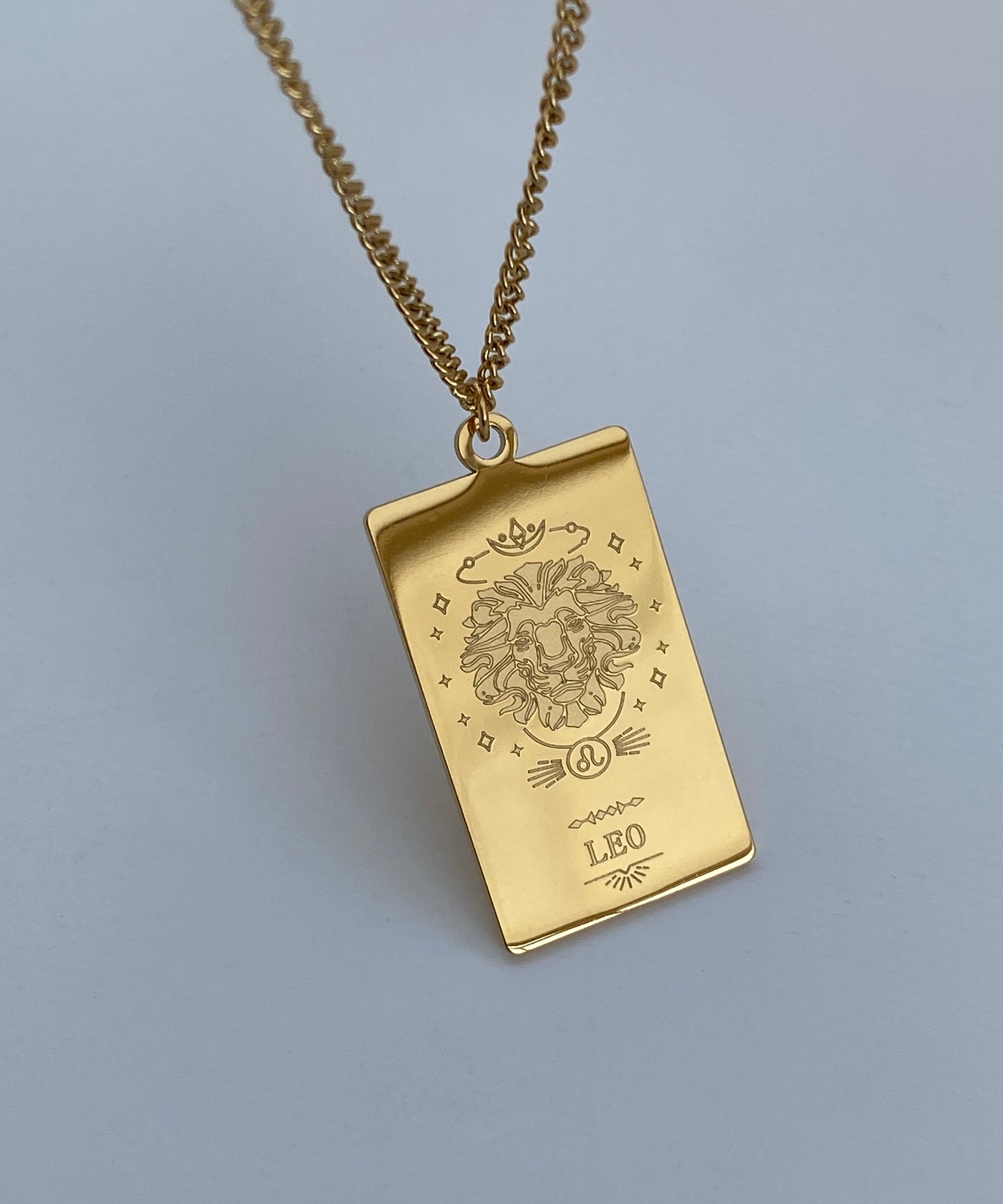 Collana con medaglia dello zodiaco
