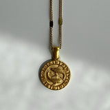 Collar de medalla del zodíaco