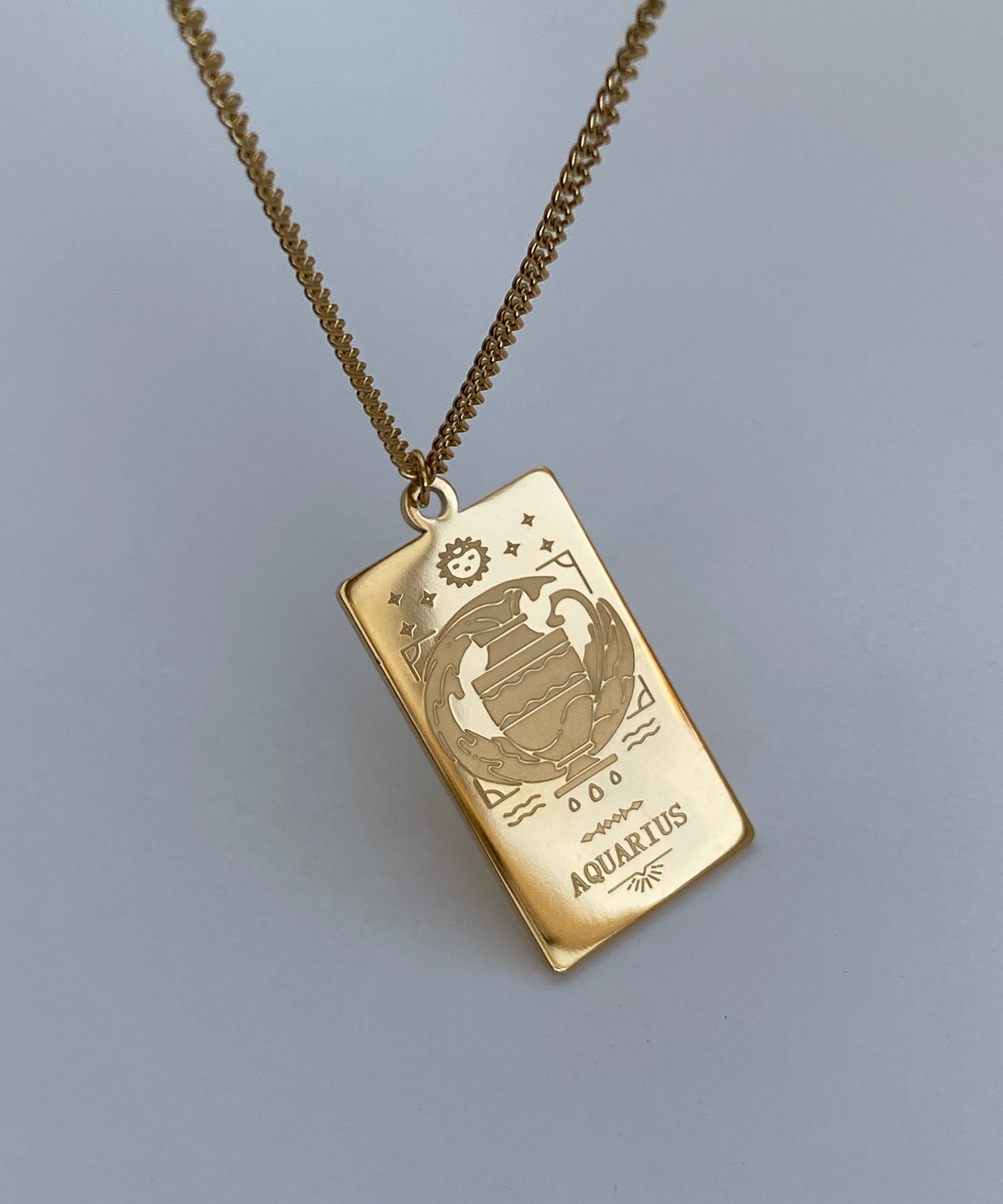 Collana con medaglia dello zodiaco