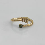 Anillo de signos del zodíaco de cristal