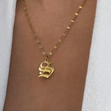 English Letter Necklace